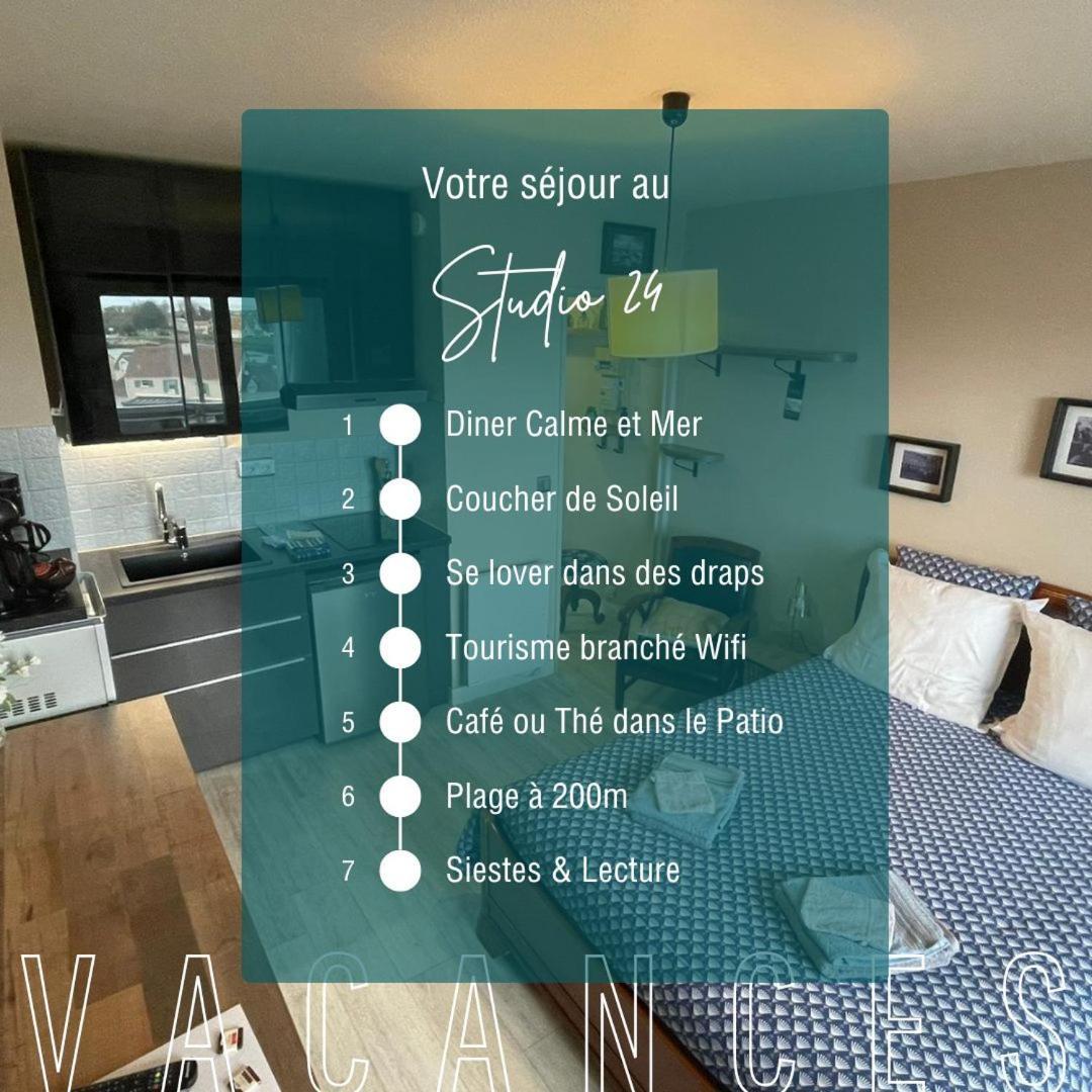 Studio 24 - Coucher De Soleil & Vue Mer Courseulles-sur-Mer Ngoại thất bức ảnh